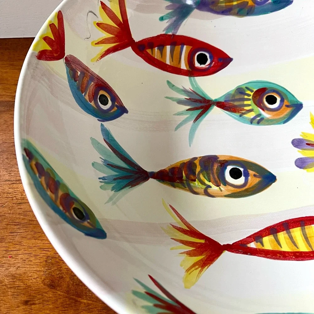 Vietri Pesci Colorati Deep Bowl 11” in Diameter